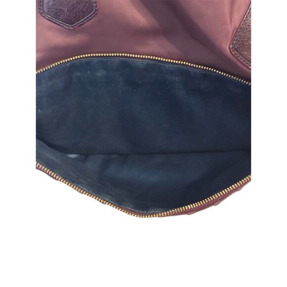 MZ Wallace Jane Bedford Purple Nylon and Leather Tote Shoulder Bag Purse - Picture 5 of 9